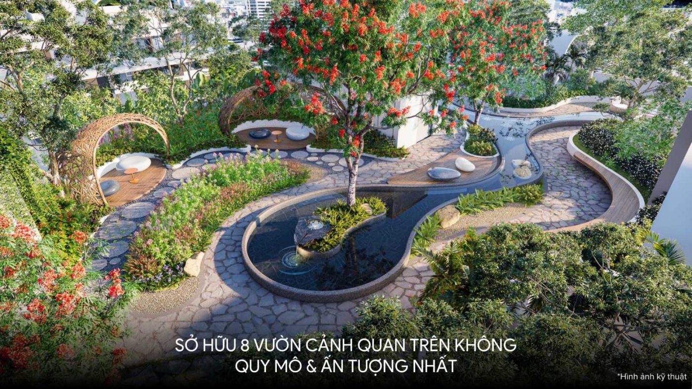 8 vườn cảnh quan Căn Hộ La Pura
