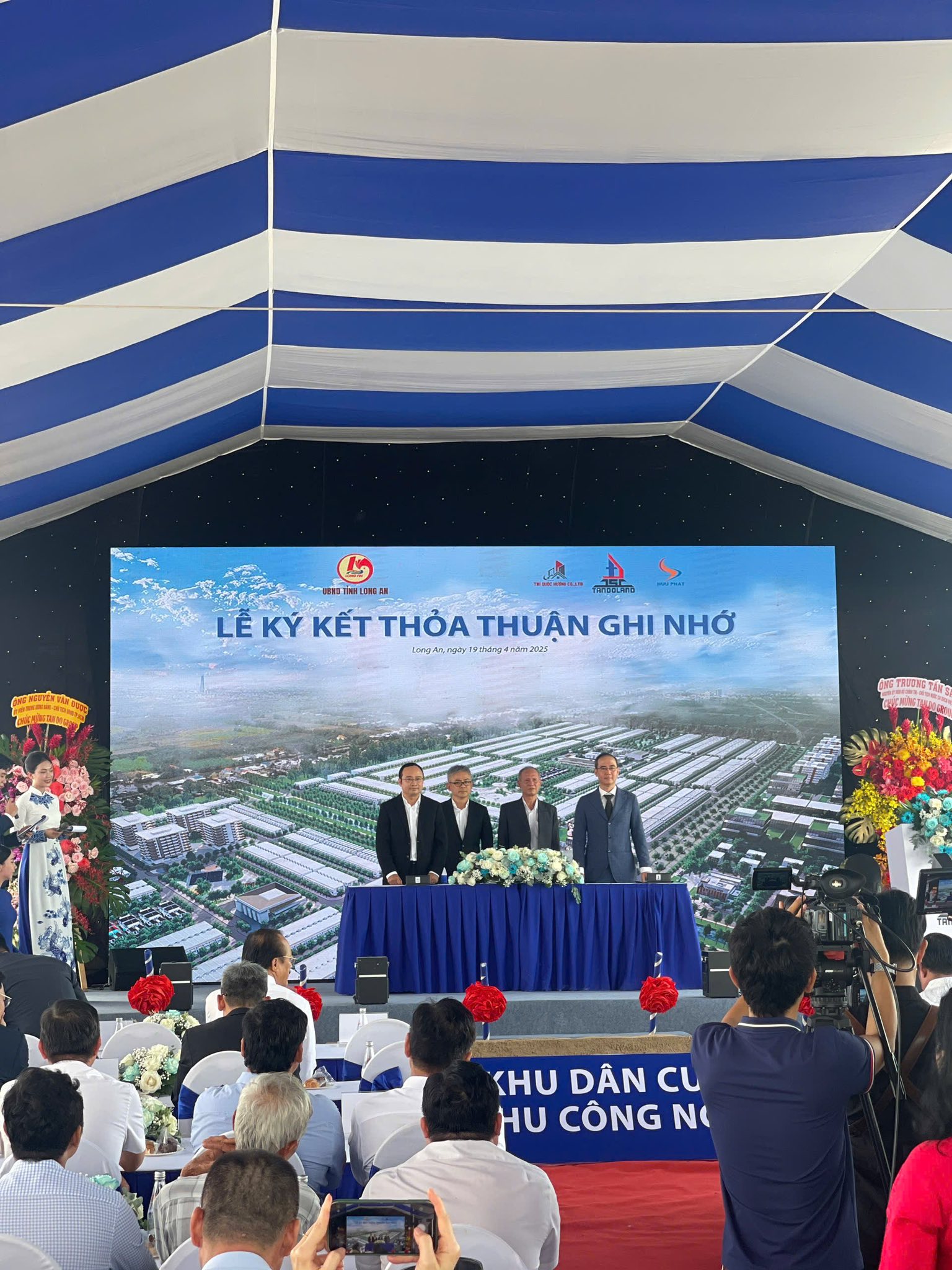 Khởi công xây dựng KCN Tân Đô 250ha và KDC Mai Bá Hương 148ha